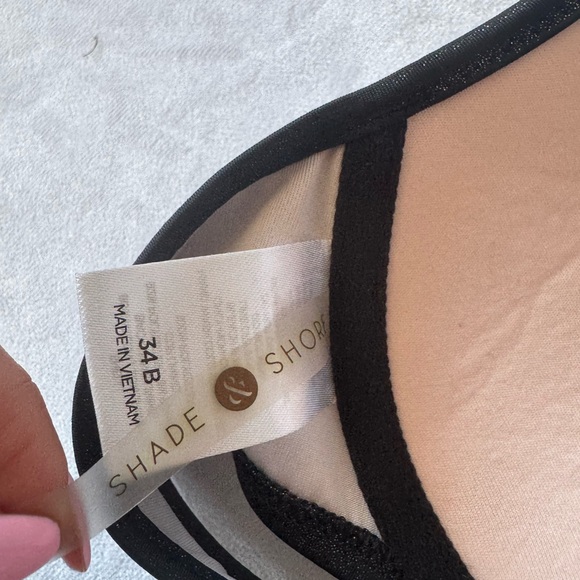 Shade & Shore Bikini Halter Top Swim Suit Black 34 - Picture 8 of 9